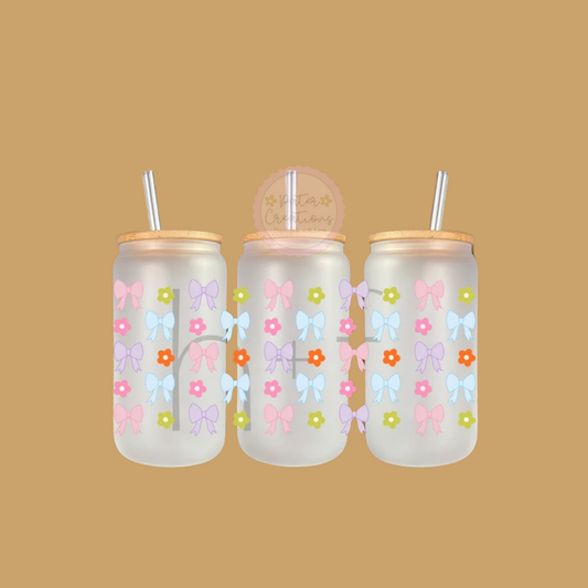 "Daisy Days" Glass Tumbler