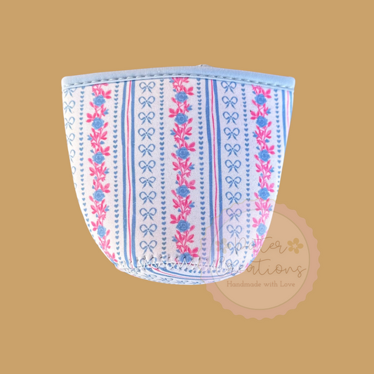 “Tea Garden Stripes” Coffee Koozie