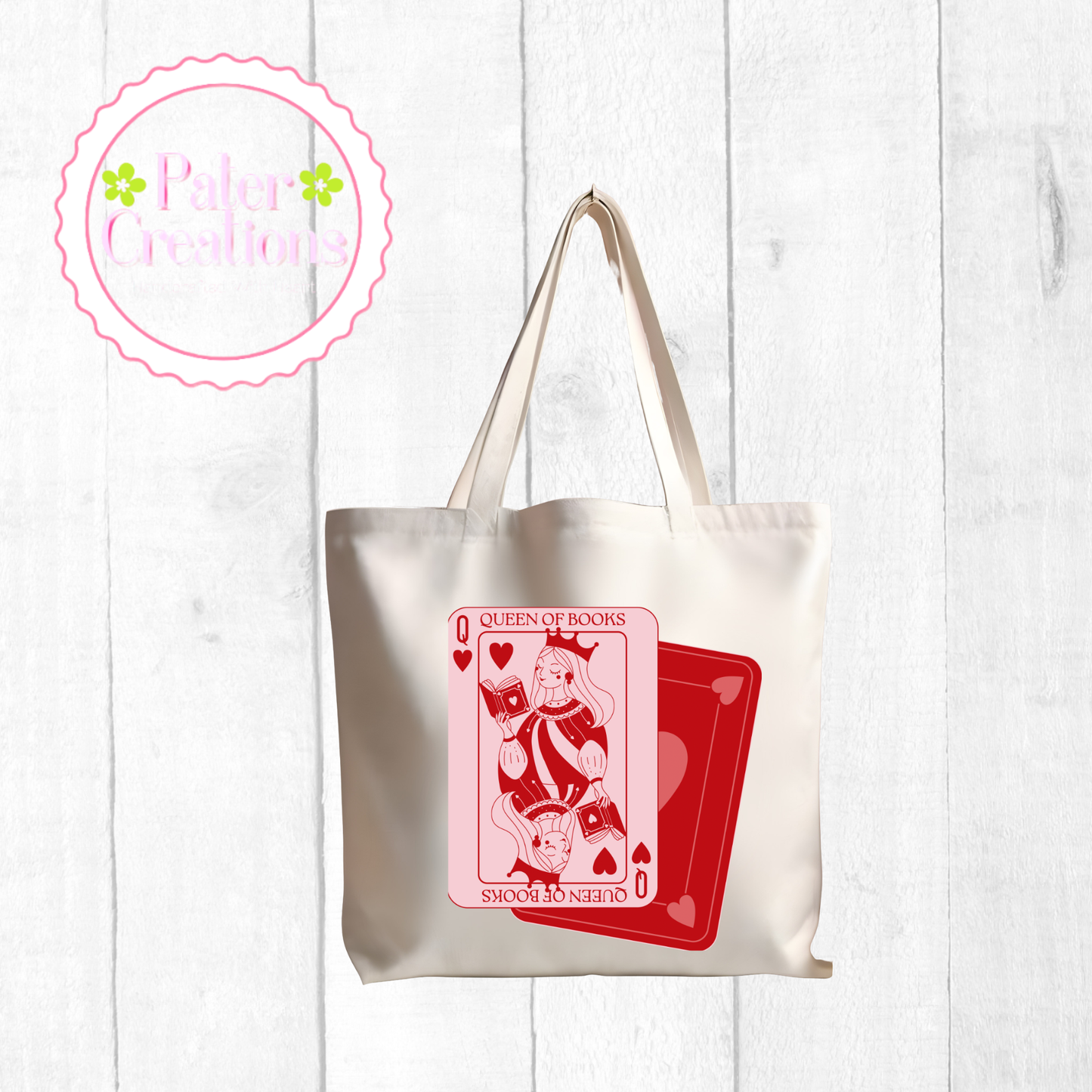 "Queen of Books" Tote Bag