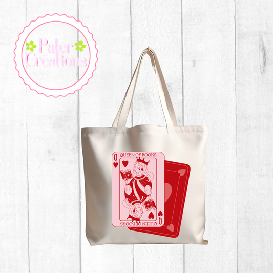 "Queen of Books" Tote Bag