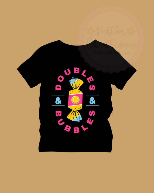 "Doubles & Bubbles" Drip Tee