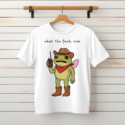 "What the Heck, Over" Tee-Sweater
