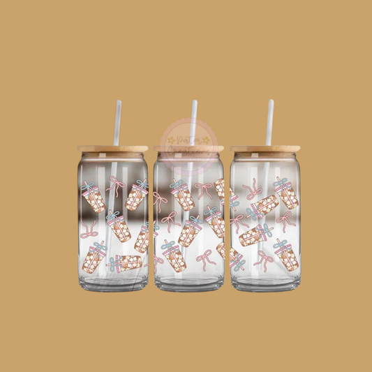 “Mocha Magic” Glass Tumbler