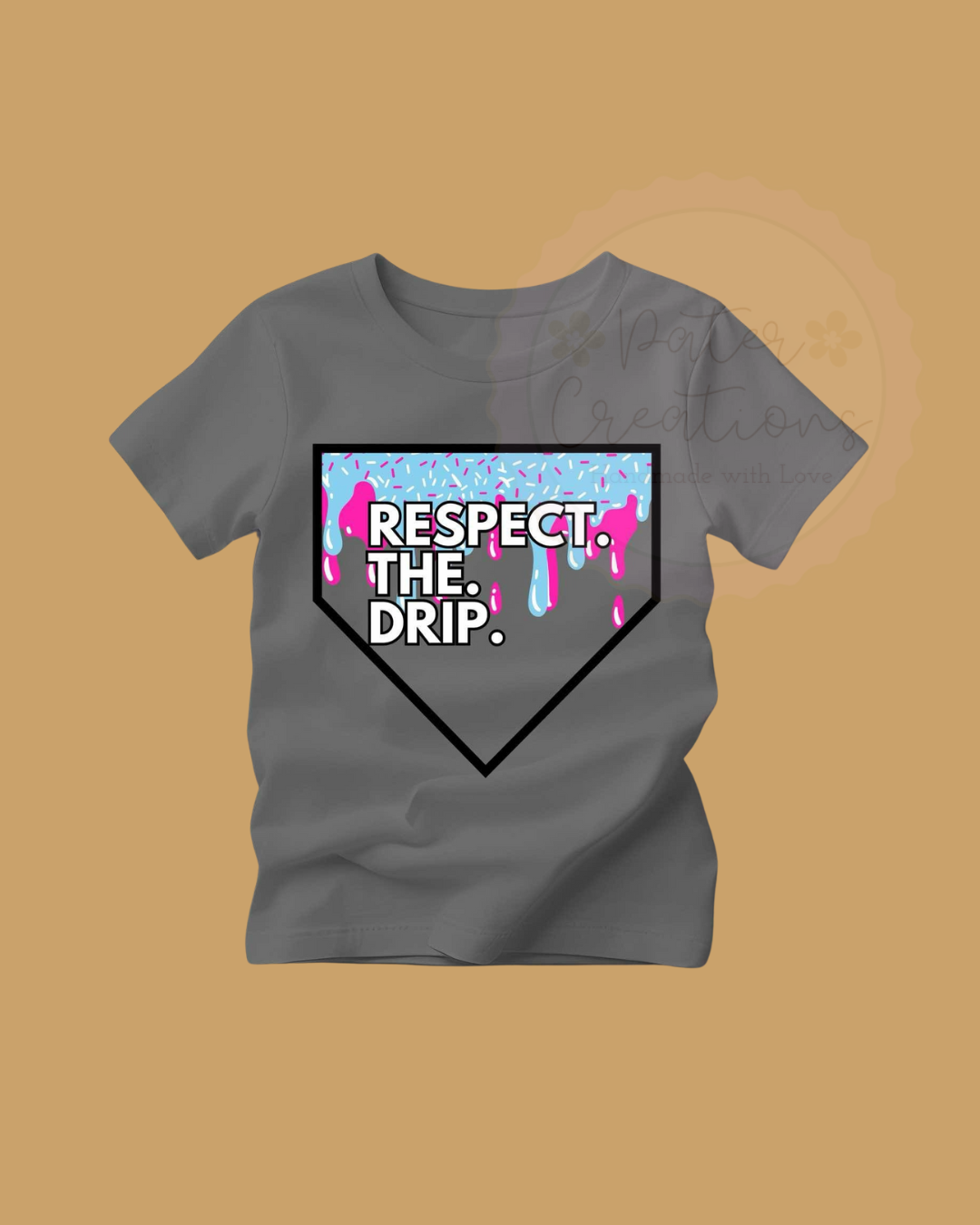 "Homeplate Homerun" Drip Tee
