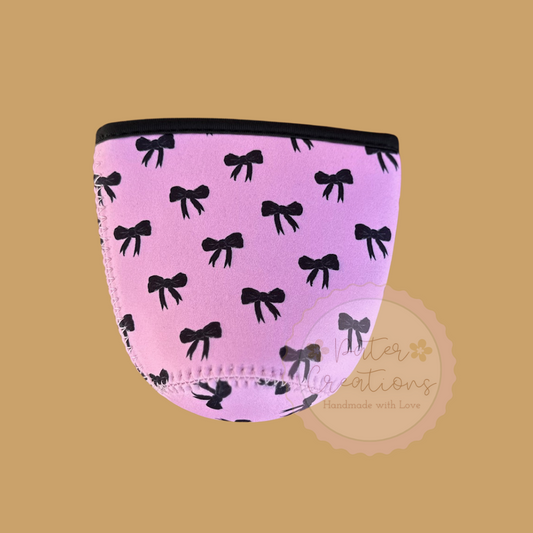 "Bow Me Away" Coffee Koozie