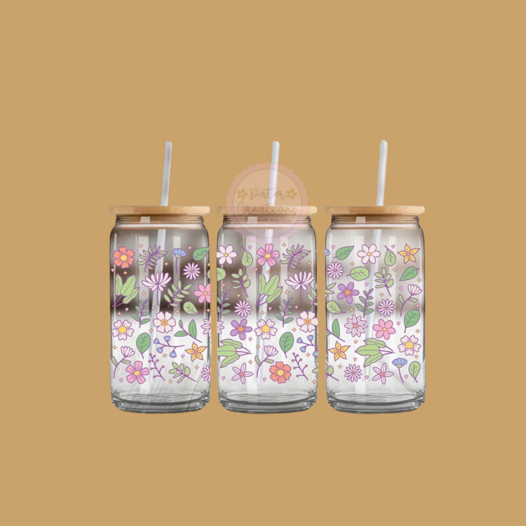 "Garden Trellis" Glass Tumbler
