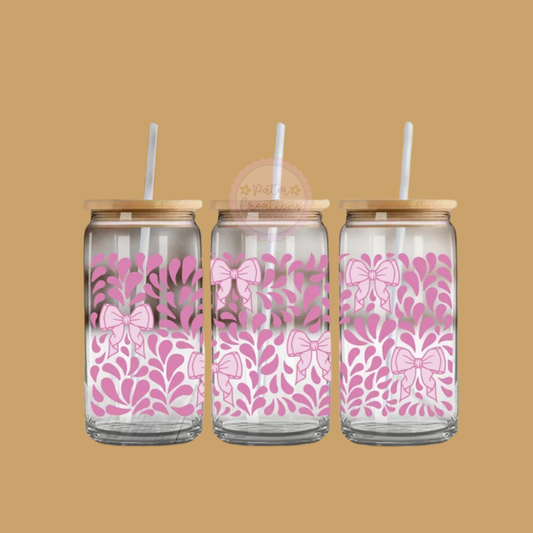 "Petal Lace" Glass Tumbler