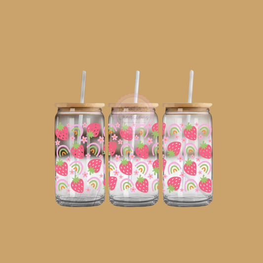 "Rainbow Sugar" Glass Tumbler