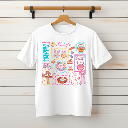 "Easter Patchwork Collage" Tee