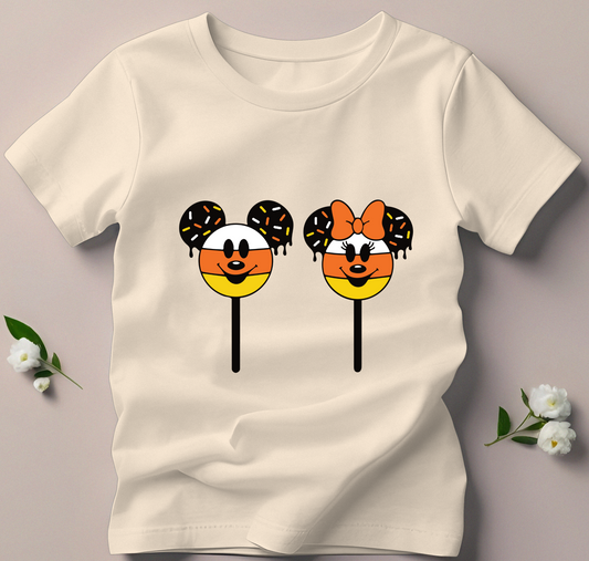 "Candy Corn Mickey & Minnie" Tee