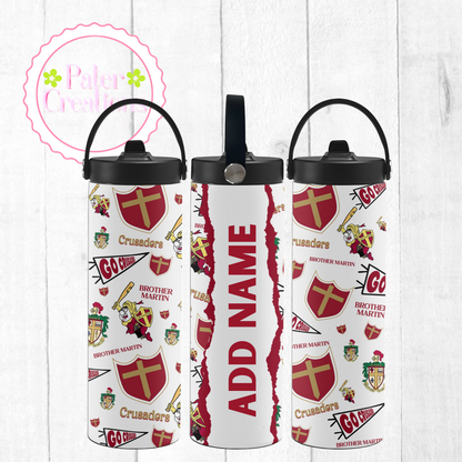 “Brother Martin Crusaders” Metal Tumblers