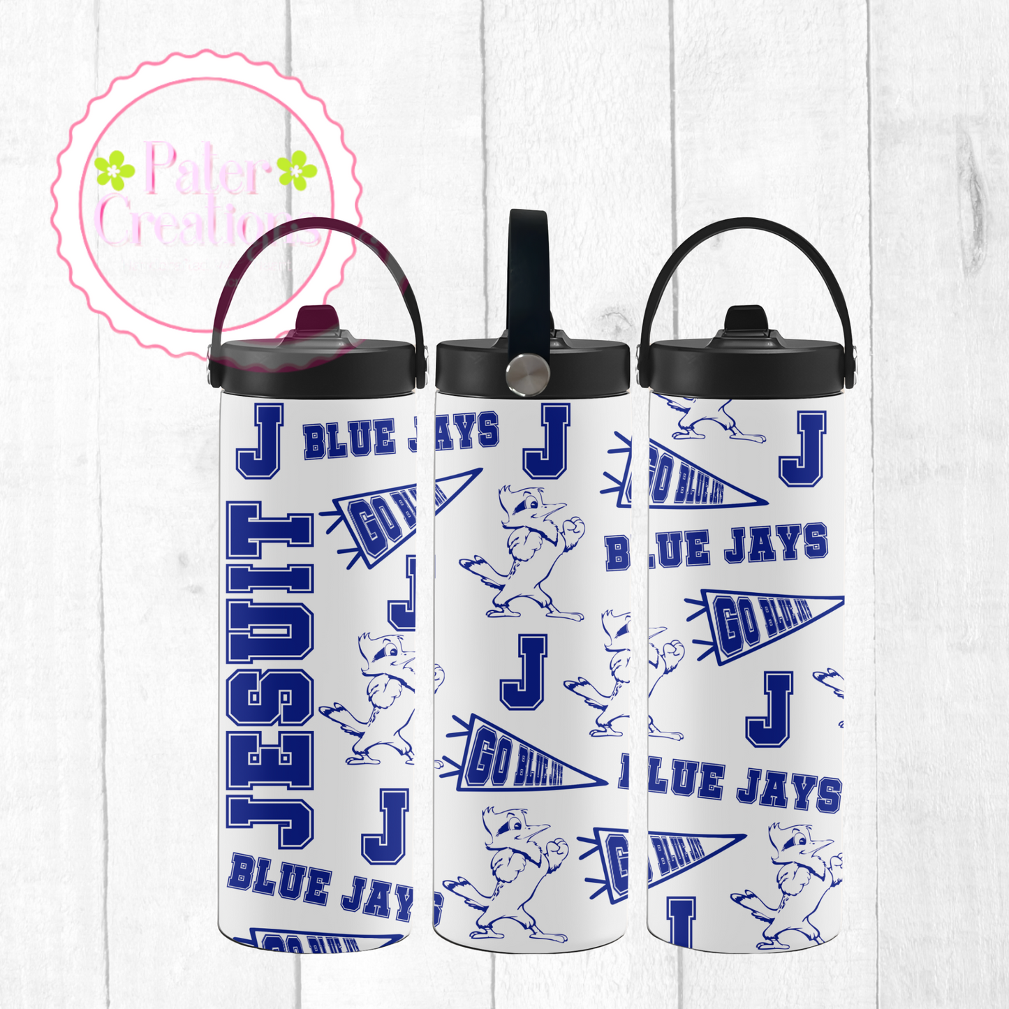 "Jesuit Blue Jays" Metal Tumbler