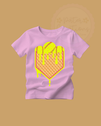 "Scoop and Score" Drip Tee