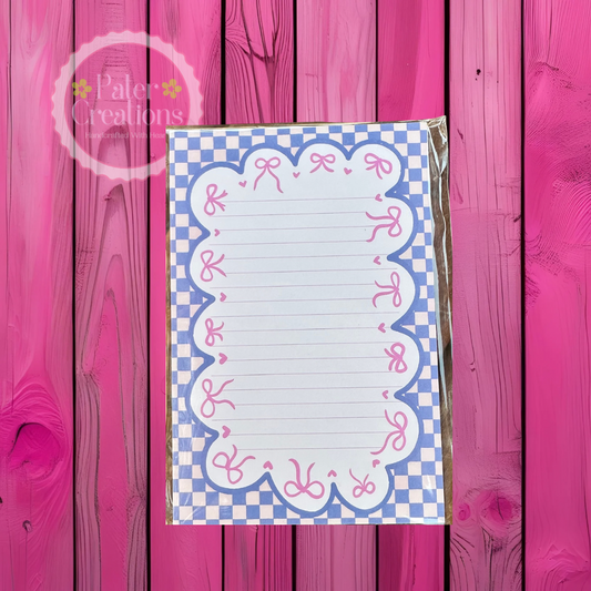 "Bow Scallops" Notepad