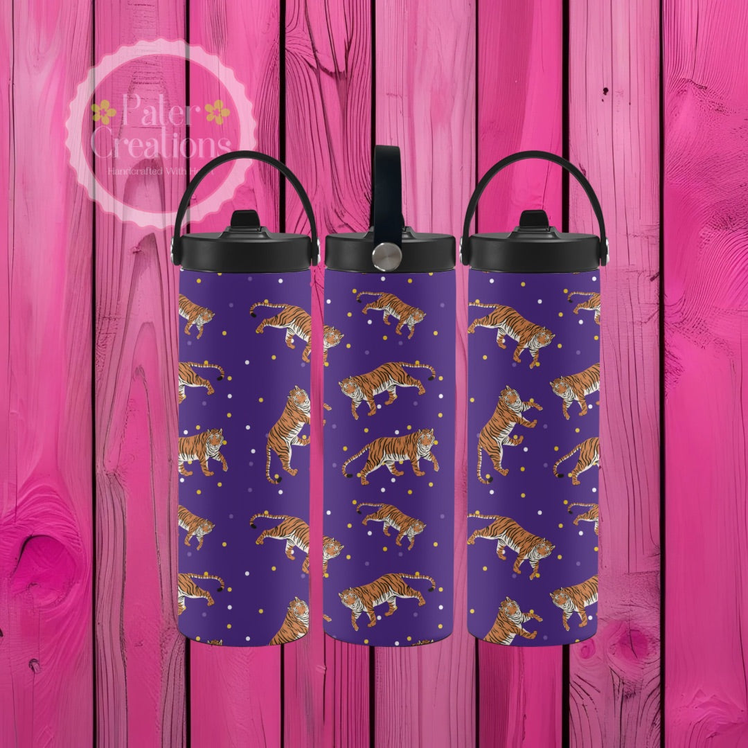 "Geaux Tigers" Metal Tumbler