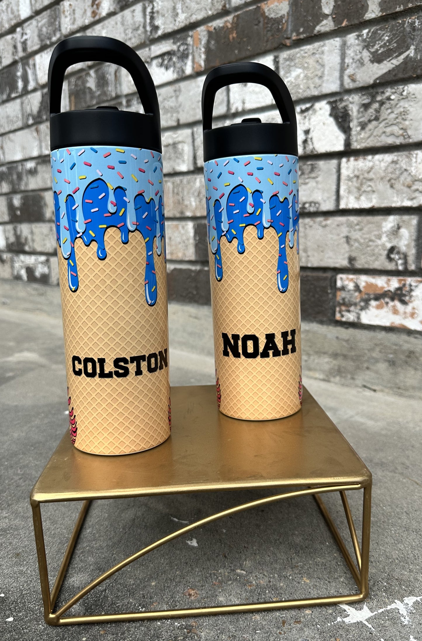 "Drip and Dip Ice Cream" Metal Tumbler