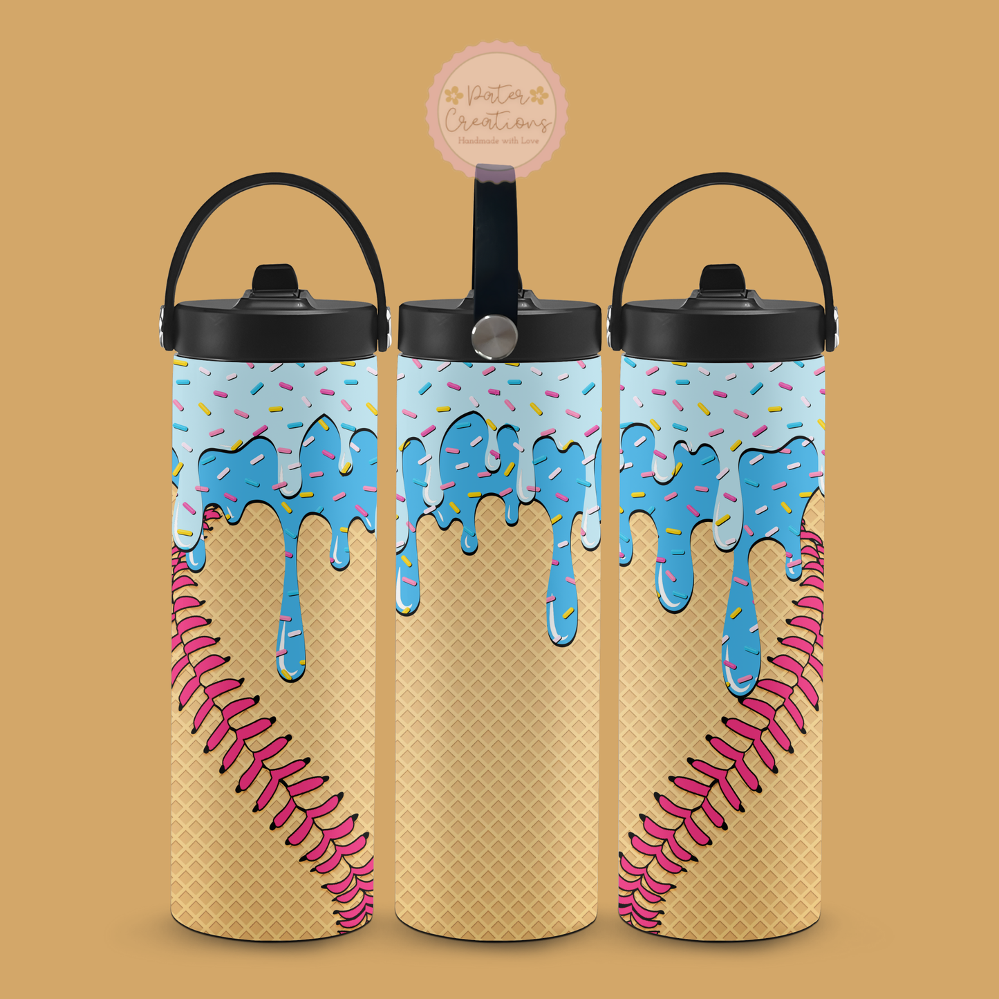 "Drip and Dip Ice Cream" Metal Tumbler