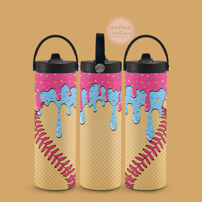 "Drip and Dip Ice Cream" Metal Tumbler