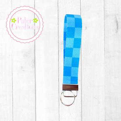 "Checkerboard Chic" Keychain Wristlet