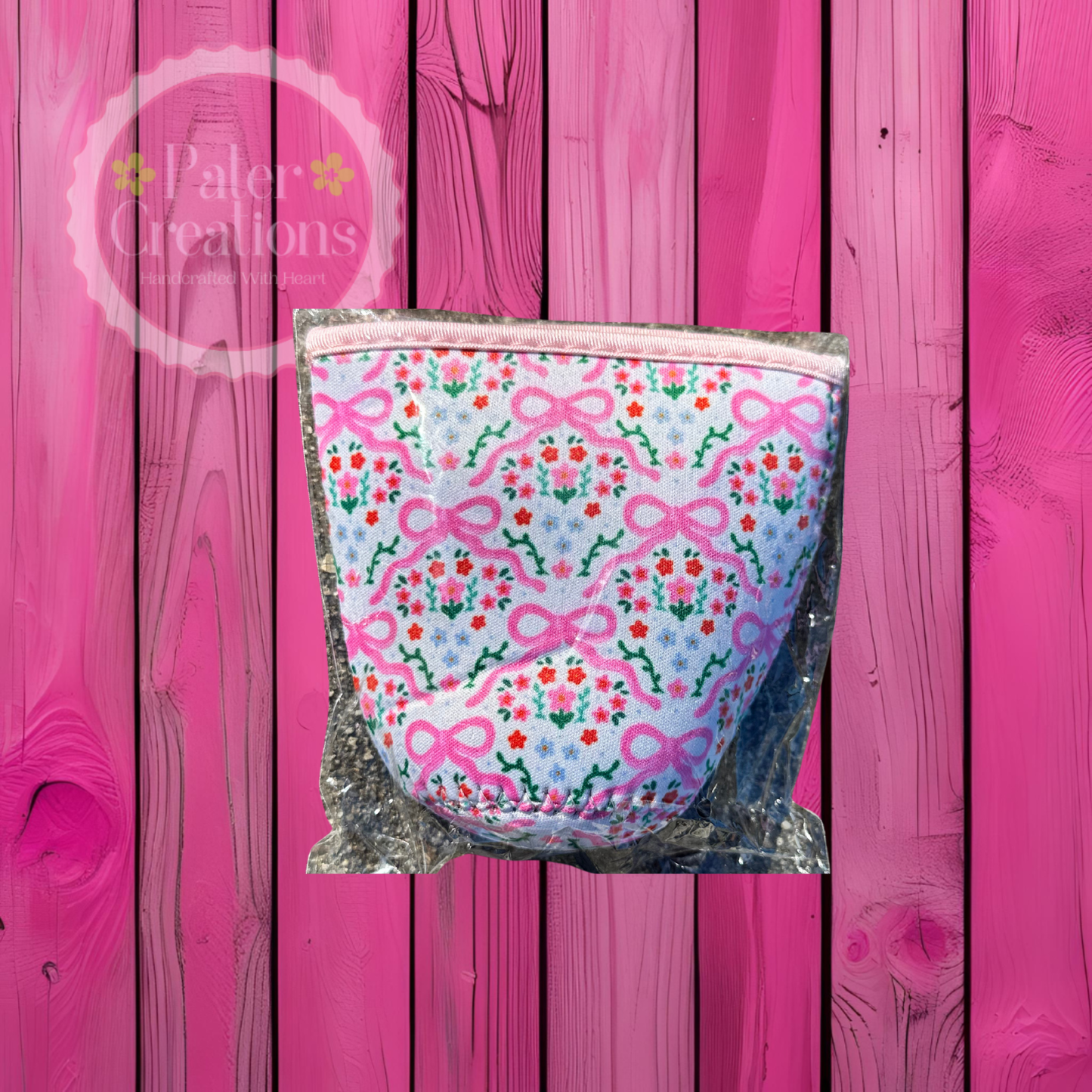 “Pretty & Caffeinated” Coffee Koozie
