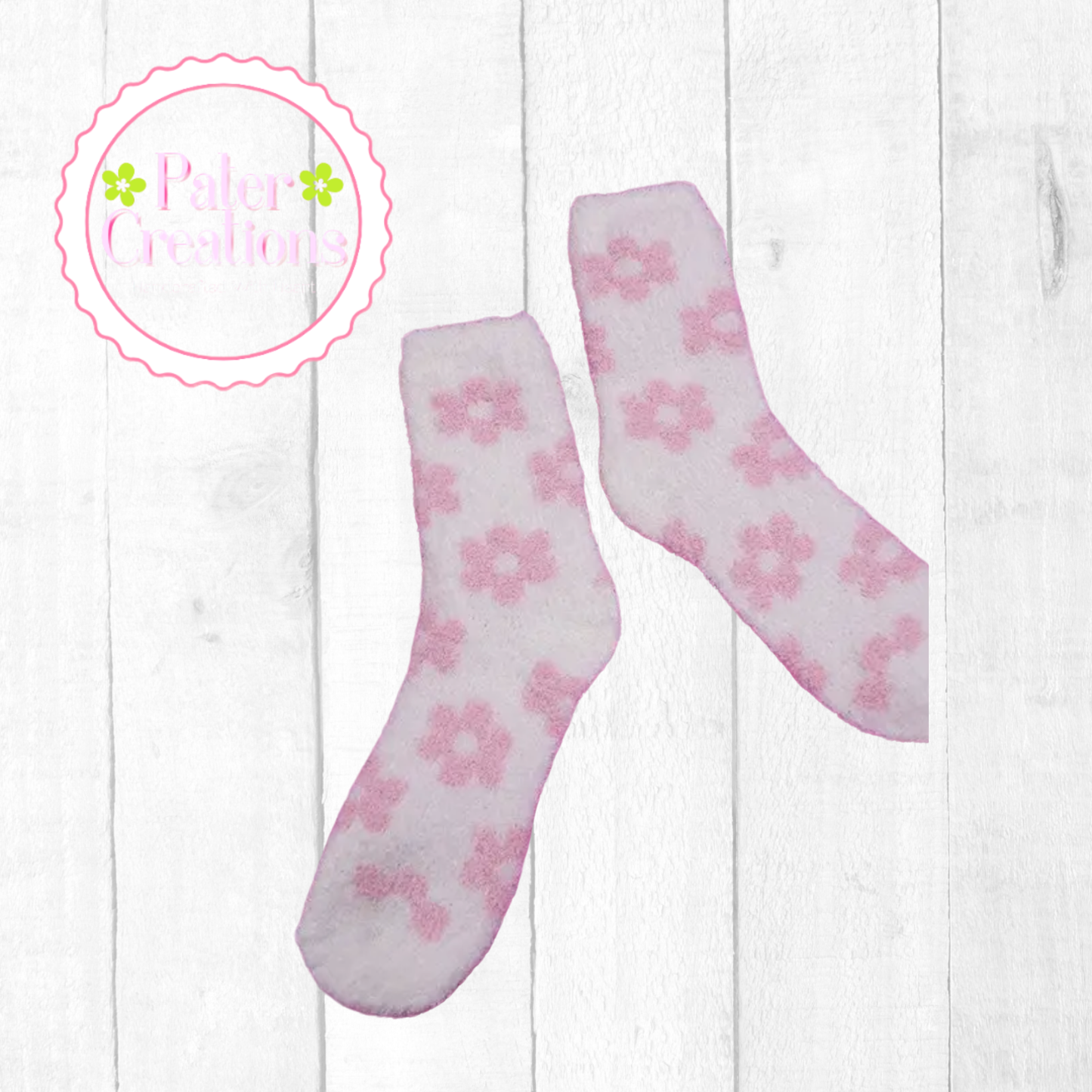 Daisy Fuzzy Socks