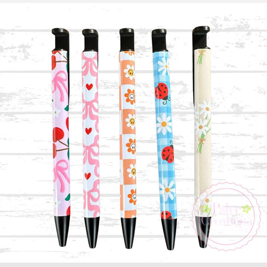 "Bows & Blooms" Pens