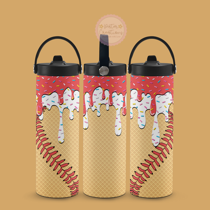 "Drip and Dip Ice Cream" Metal Tumbler