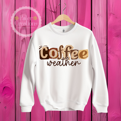 "Coffee Weather" Tee-Sweater