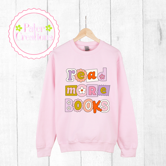 “Read More Books” Tee-Sweater