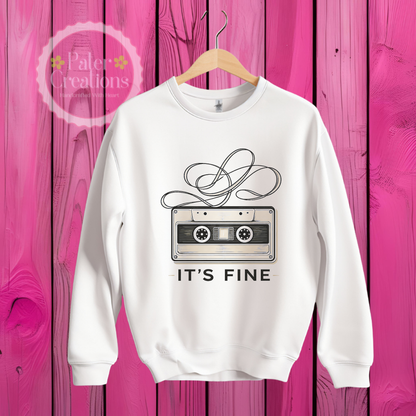 "It’s Fine Cassette" Tee-Sweater