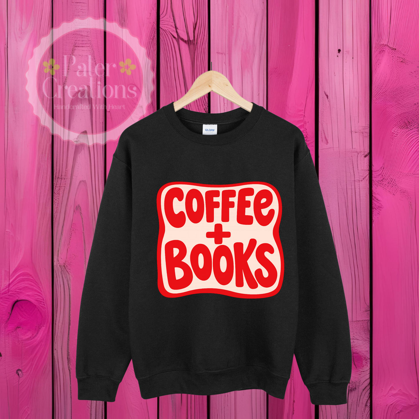 “Coffee + Books” Tee-Sweater