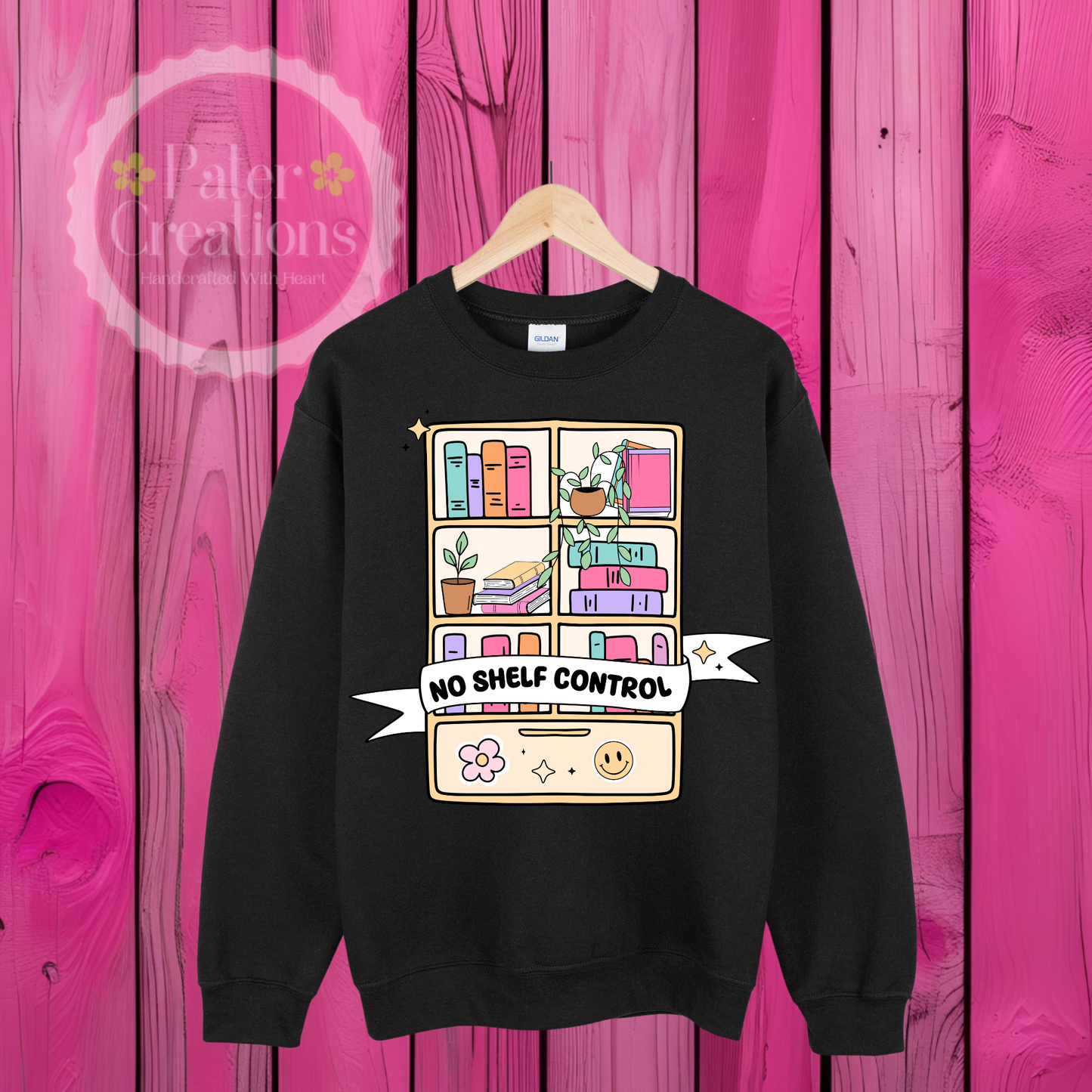 “No Shelf Control” Tee-Sweater
