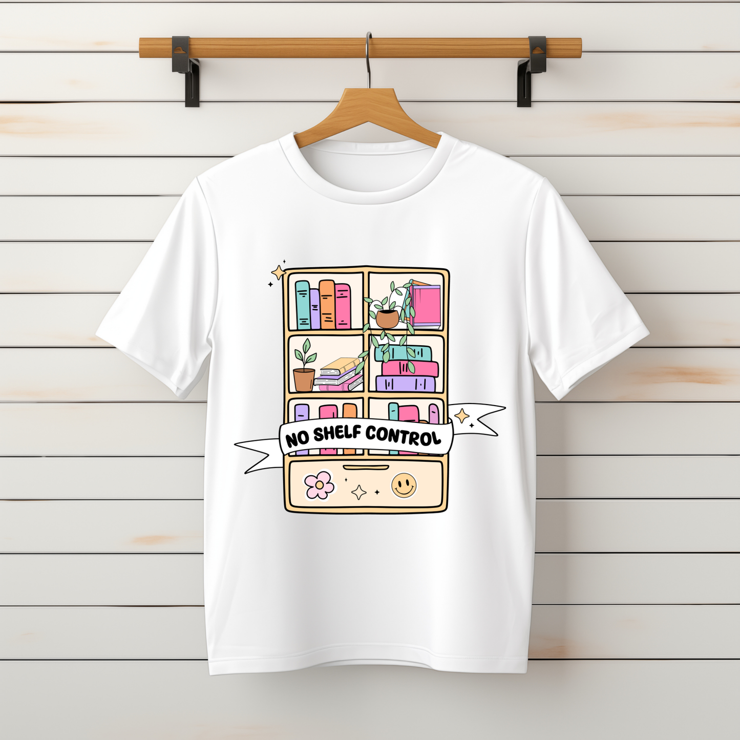 “No Shelf Control” Tee-Sweater