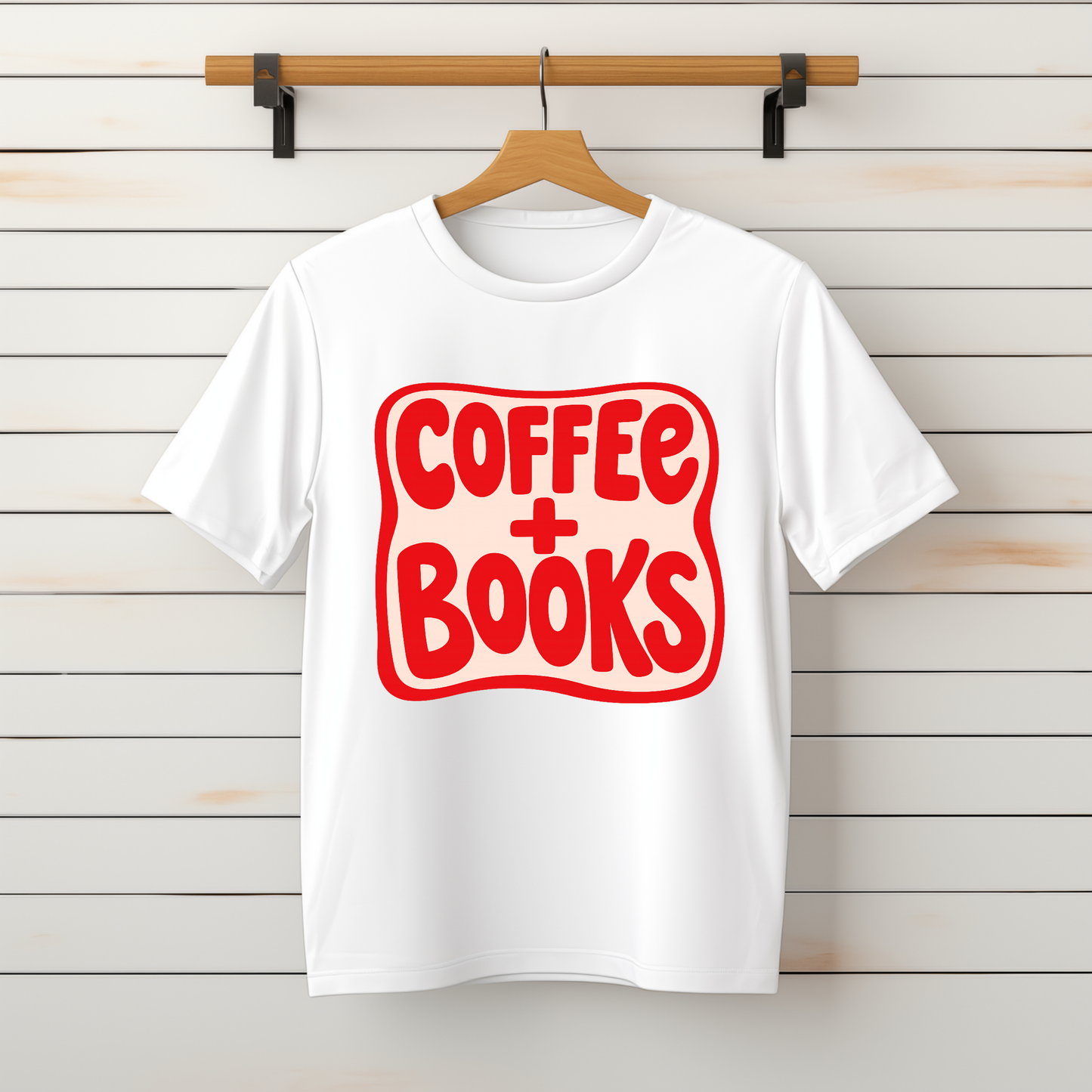 “Coffee + Books” Tee-Sweater