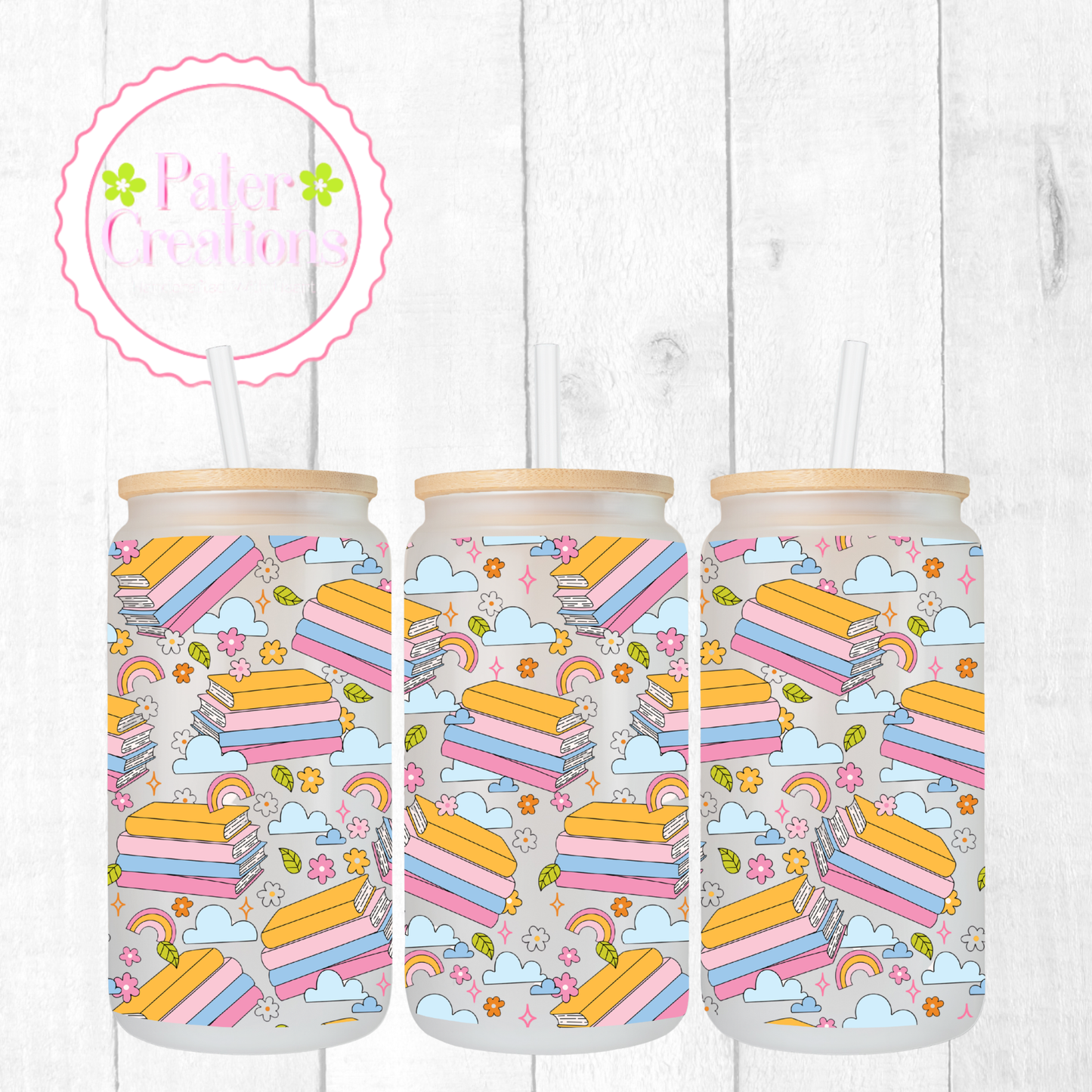 "Daydream Reader" Glass Tumbler/Mug Tumbler