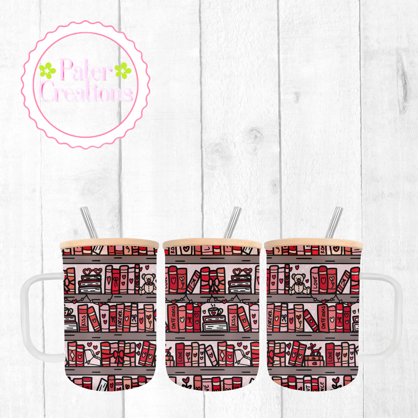 "Coquette Book" Glass Tumbler/Mug Tumbler