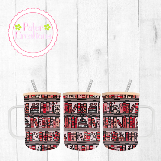"Coquette Book" Glass Tumbler/Mug Tumbler