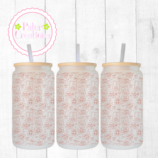 "Romance Trope" Glass Tumbler/Mug