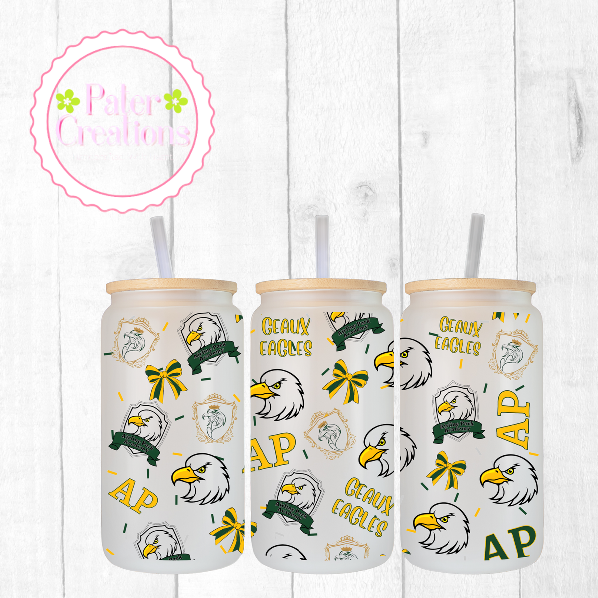 "Airline Park Eagles" Glass Tumbler