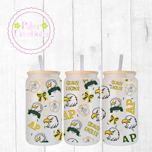 "Airline Park Eagles" Glass Tumbler