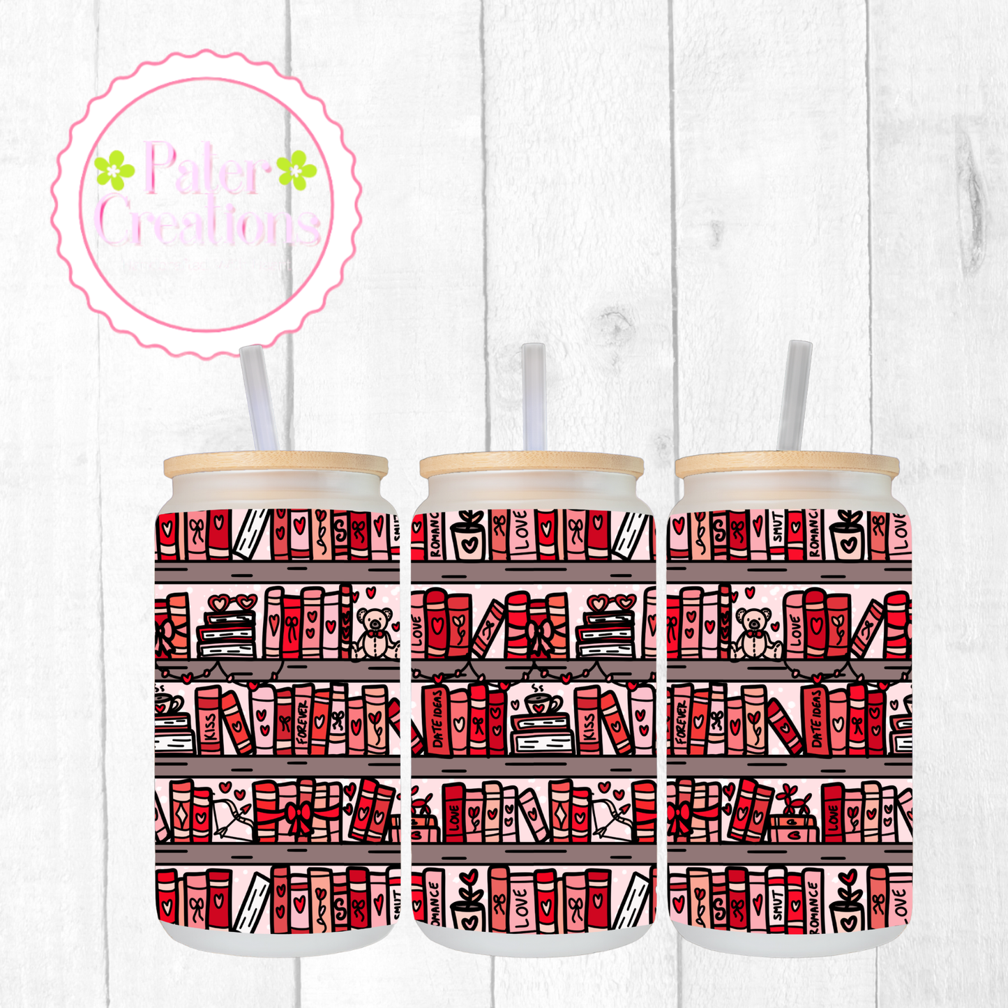 "Coquette Book" Glass Tumbler/Mug Tumbler